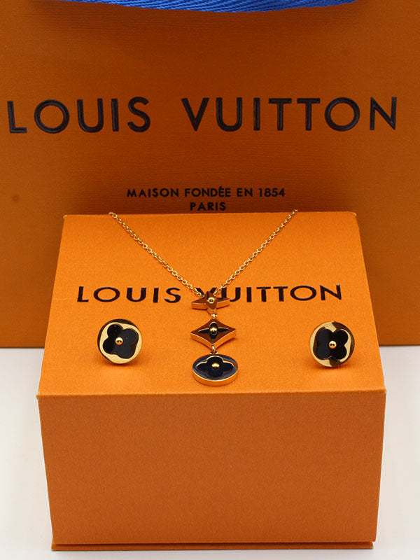 طقم لويس فيتون شيل تعليقة طويلة اطقم louis vuitton