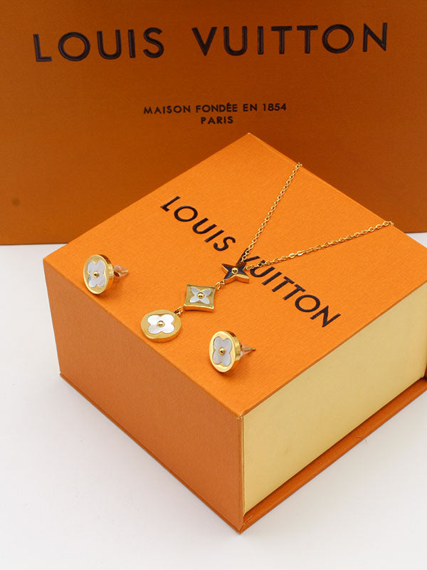 طقم لويس فيتون شيل تعليقة طويلة اطقم louis vuitton
