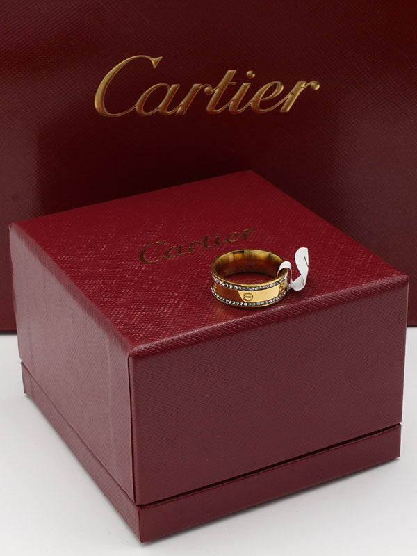 دبلة كارتير زركون تو لاينز خواتم CARTIER