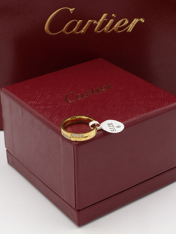 خاتم كارتير ميني ستون وذ لوقو خواتم CARTIER ذهبي 6