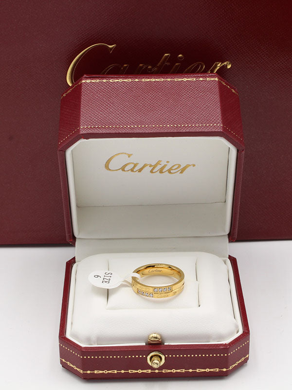 خاتم كارتير ميني ستون وذ لوقو خواتم CARTIER