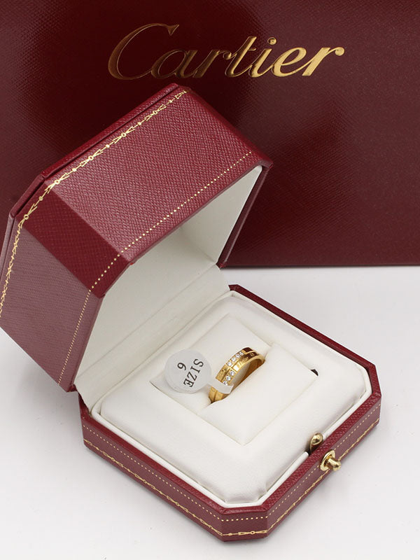 خاتم كارتير ميني ستون وذ لوقو خواتم CARTIER