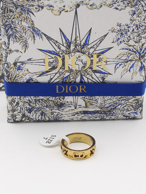 دبلة ديور CD خواتم dior ذهبي 6