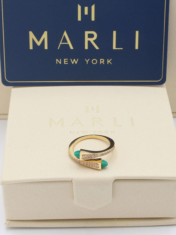 خاتم حجر ملون خواتم مارلي