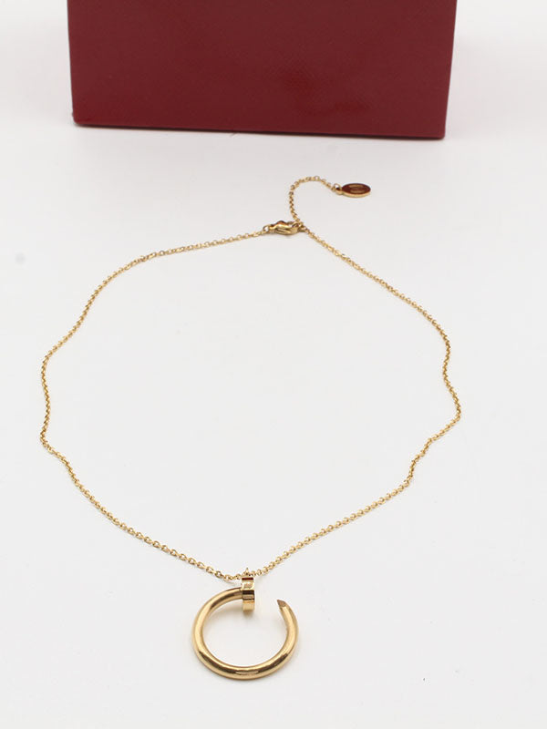 سلسال مسمار كارتير كبير ميتال لوقو سلسال CARTIER