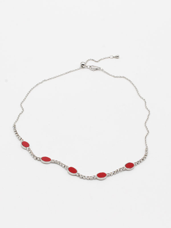 سلسال تشوكر 52206 سلسال jewel احمر