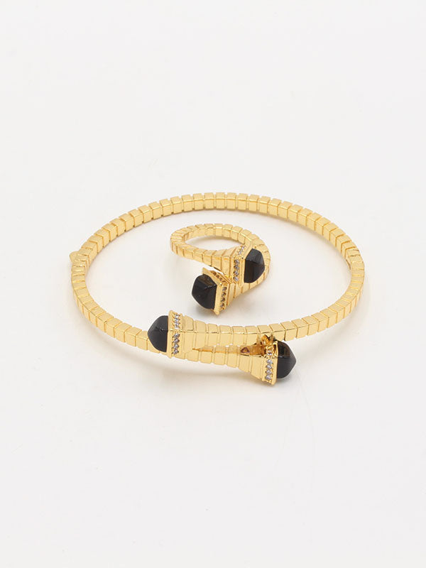 اساور حجر ملون مع خاتم 350 اسواره new