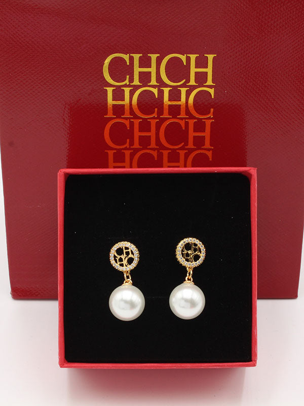 حلق سي اتش زركون لولو حلق CH