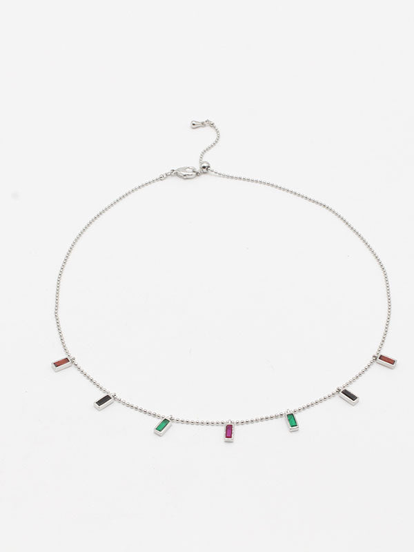 سلسال تشوكر 52202 سلسال jewel فضي