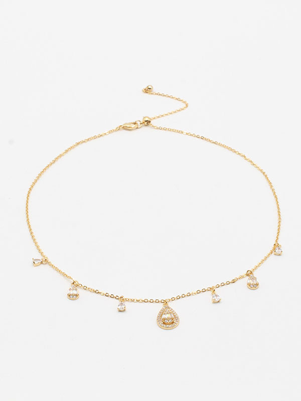 سلسال تشوكر 52210 سلسال jewel ذهبي