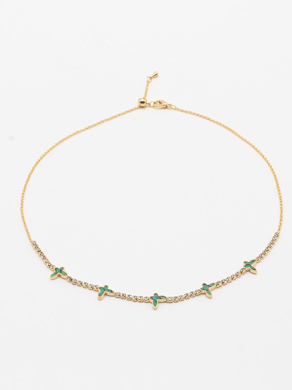 سلسال تشوكر 52194 سلسال jewel اخضر