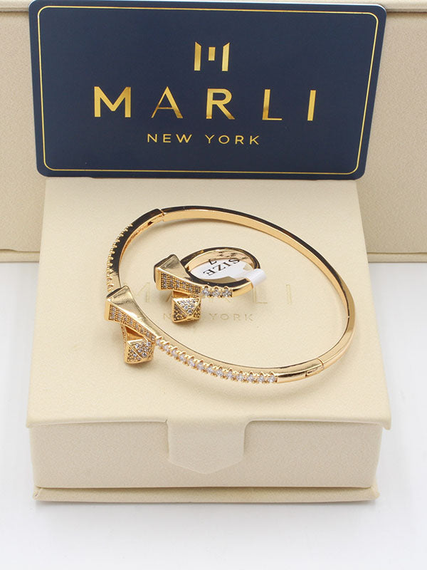 اساور حجر ملون مع خاتم 242 اسواره مارلي