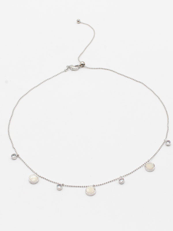 سلسال تشوكر 52216 سلسال jewel فضي ابيض