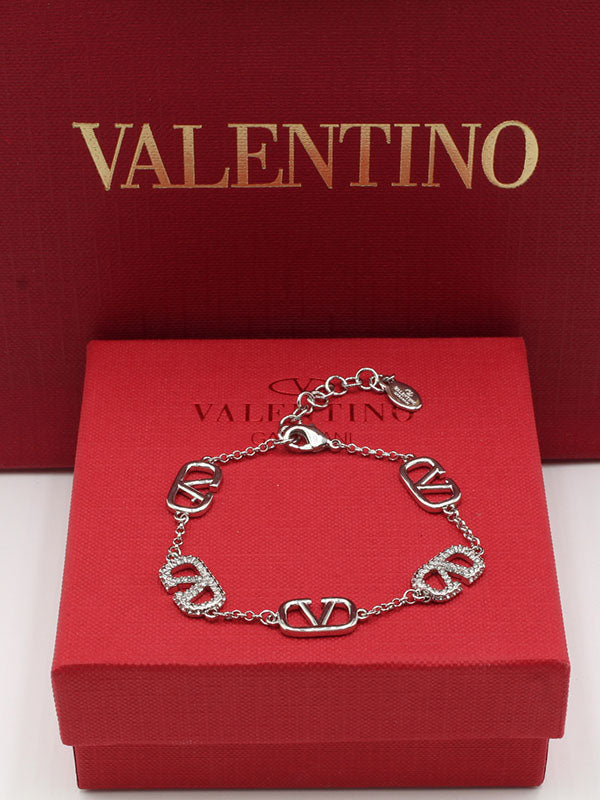 اساور فالنتينو زركون لوقو اسواره VALENTINO فضي