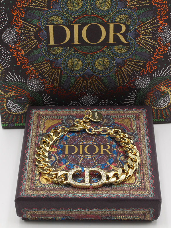 اساور ديور كريستال لوقو اسواره dior ذهبي