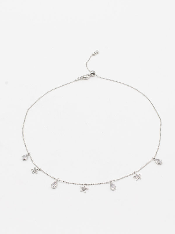 سلسال تشوكر 52223 سلسال jewel فضي