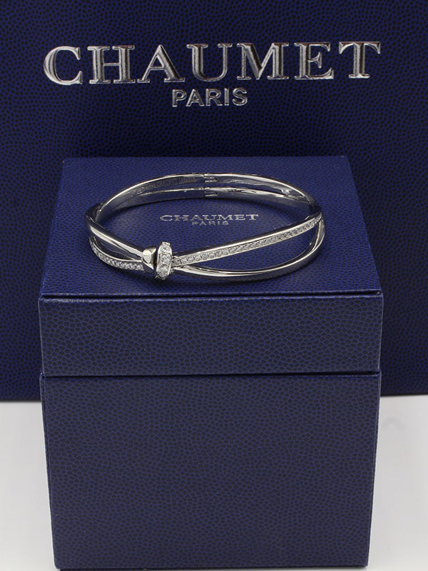 اسوارة شومية اكس زركون بانقل دبل لوقو اسواره chaumet