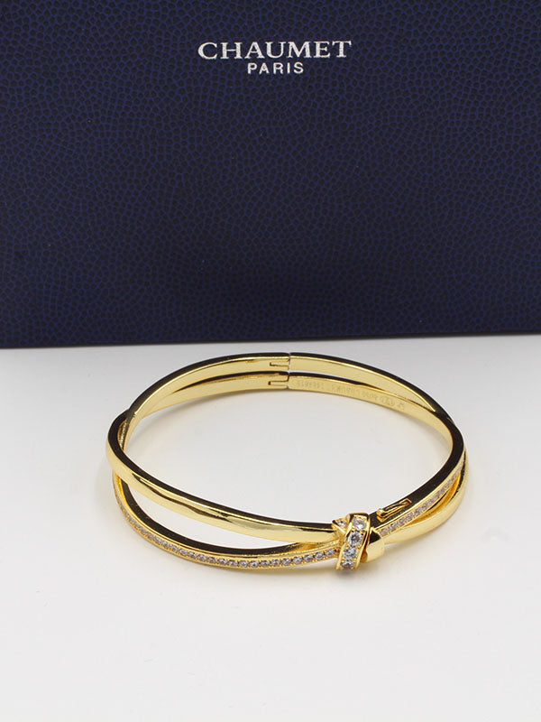 اسوارة شومية اكس زركون بانقل دبل لوقو اسواره chaumet