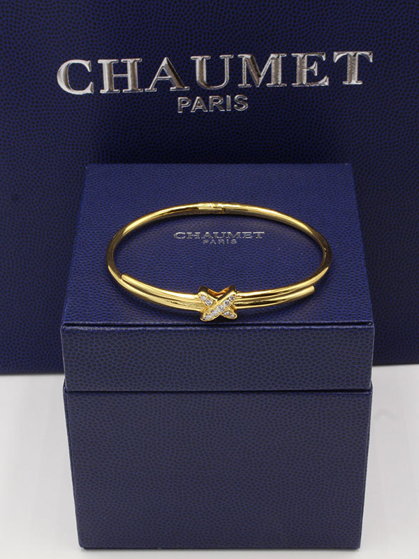 اسوارة شومية اكس زركون بانقل لوقو اسواره chaumet