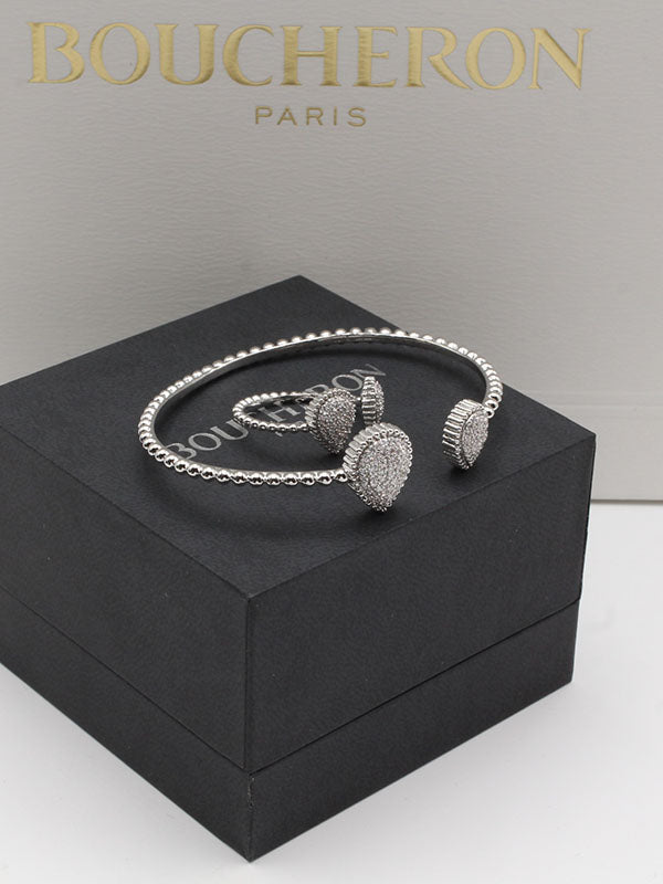 اسواره بوشرون مع خاتم زركون اسواره bucheron