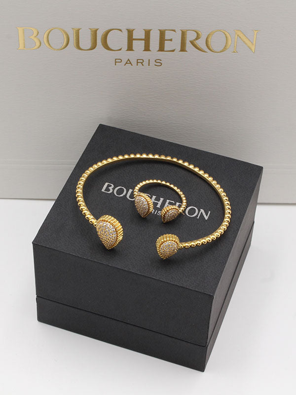 اسواره بوشرون مع خاتم زركون اسواره bucheron