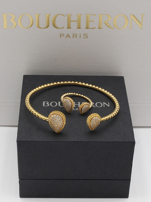 اسواره بوشرون مع خاتم زركون اسواره bucheron