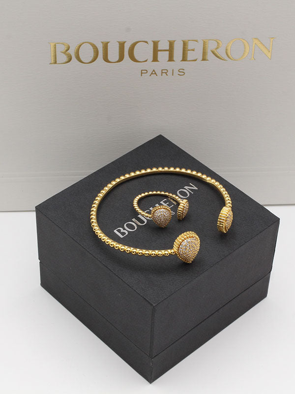 اسواره بوشرون مع خاتم زركون اسواره bucheron