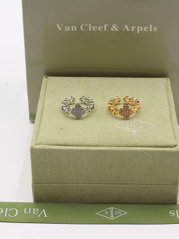 خاتم فان كليف زركون ورده خواتم van cleef