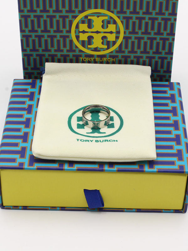 دبله توري بورش فلات خواتم tory burch فضي 6