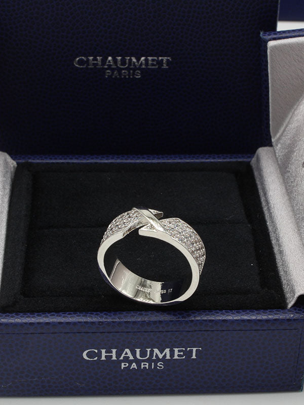 خاتم شومية زركون لوقو خواتم chaumet فضي 6