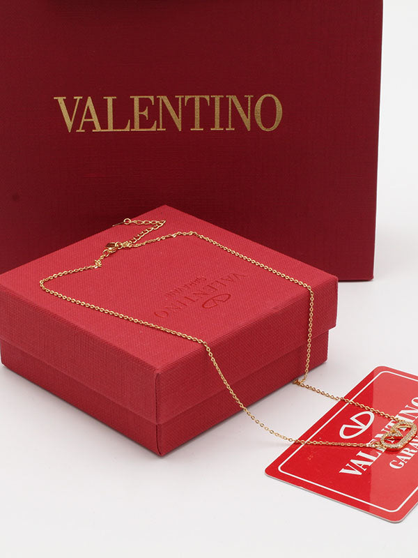 سلسال فالنتينو زركون ناعم V سلسال VALENTINO