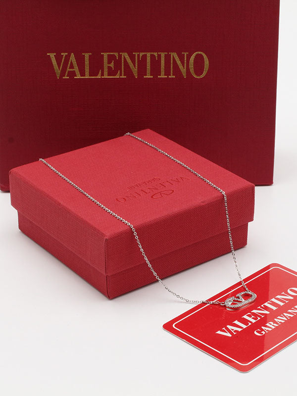 سلسال فالنتينو زركون ناعم V سلسال VALENTINO