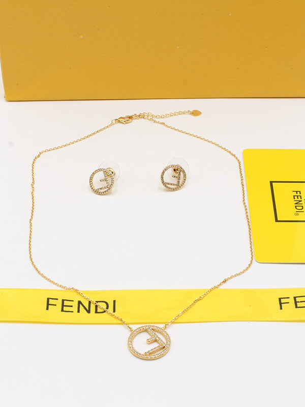 طقم فندي زركون ناعم اطقم fendi ذهبي