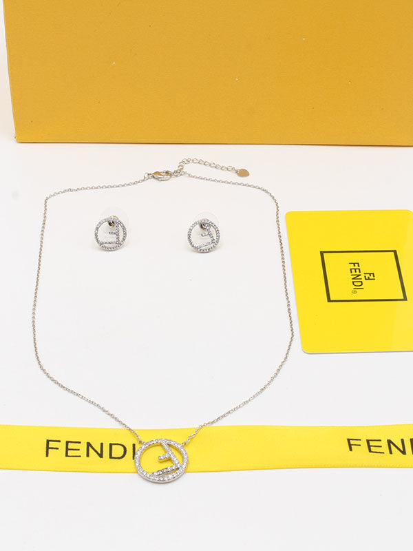 طقم فندي زركون ناعم اطقم fendi فضي