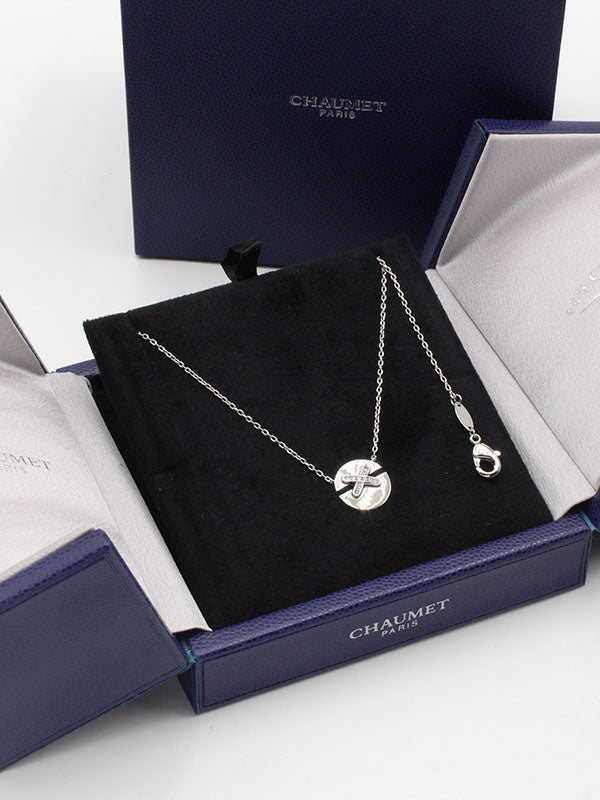 سلسال شومية اكس زركون ناعم لوقو سلسال chaumet
