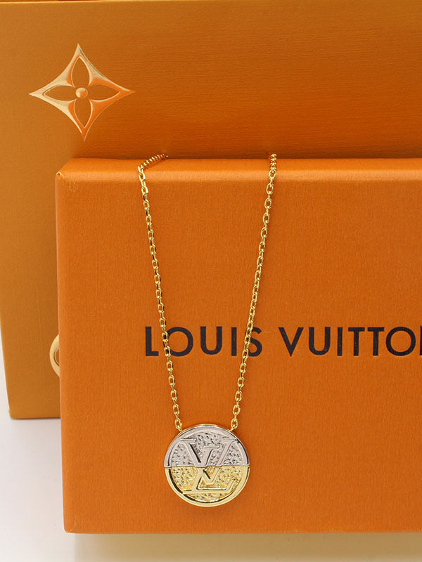 سلسال لويس فيتون نيو سيركل سلسال louis vuitton ذهبي