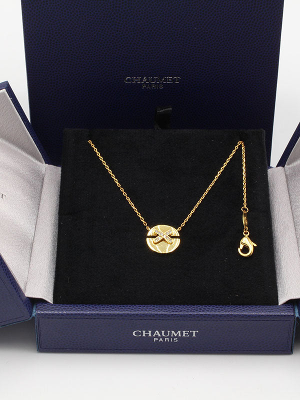 سلسال شومية اكس زركون ناعم لوقو سلسال chaumet