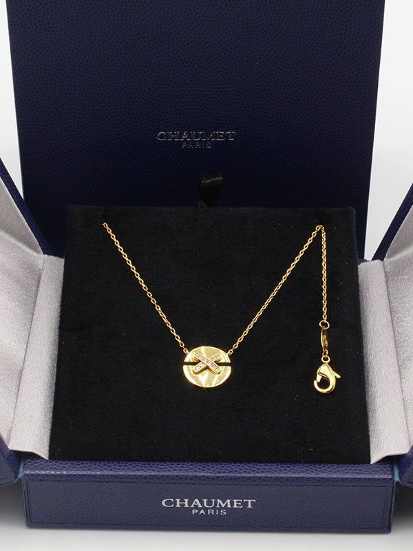 سلسال شومية اكس زركون ناعم لوقو سلسال chaumet