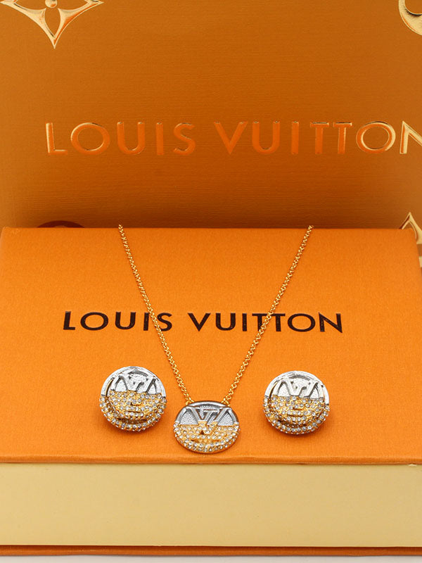 طقم لويس فيتون 2 قطع مدور اطقم louis vuitton