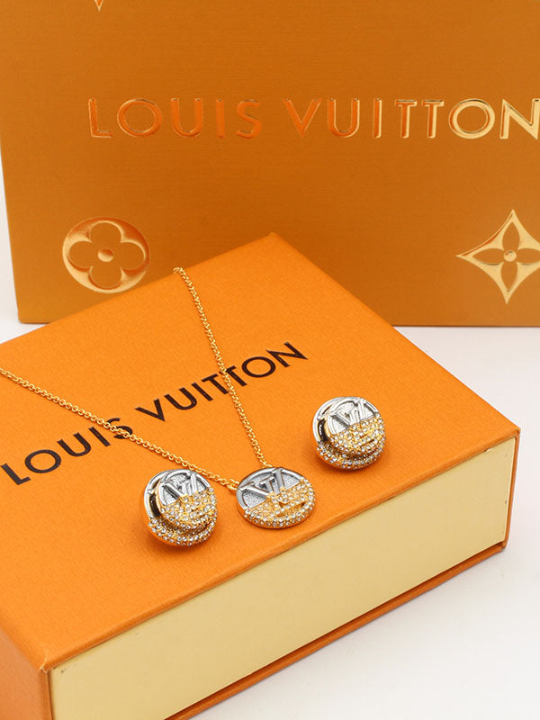 طقم لويس فيتون 2 قطع مدور اطقم louis vuitton