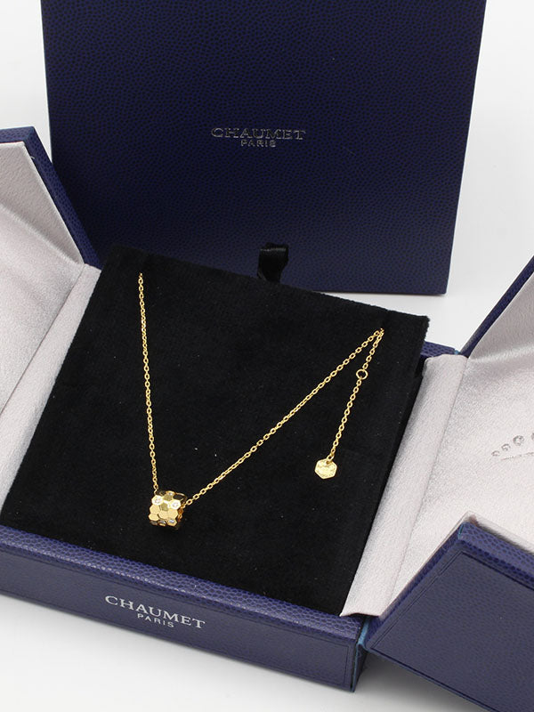 سلسال شومية اسطواني زركون ناعم لوقو سلسال chaumet