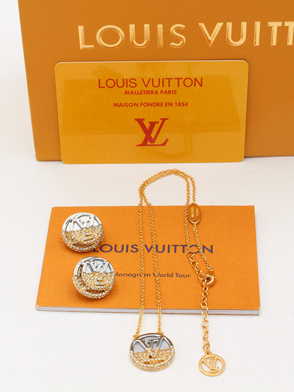 طقم لويس فيتون 2 قطع مدور اطقم louis vuitton