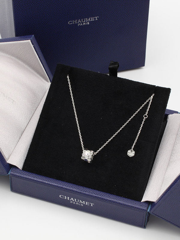 سلسال شومية اسطواني زركون ناعم لوقو سلسال chaumet