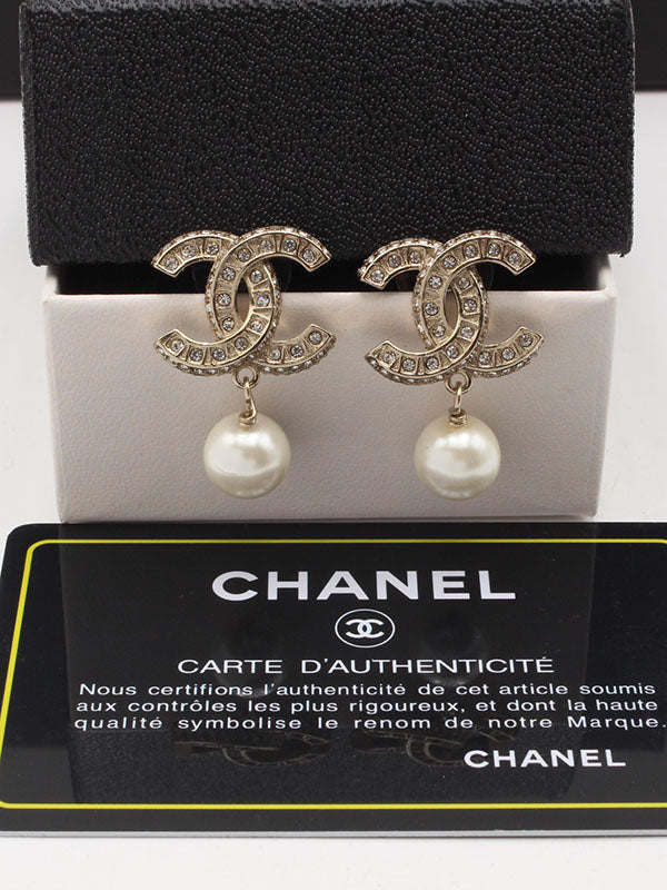 حلق شانيل انتيك 473 حلق chanel برونزي