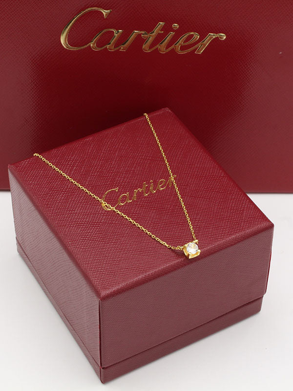 سلسال كارتير سوليتير ستون زركون لوقو سلسال CARTIER