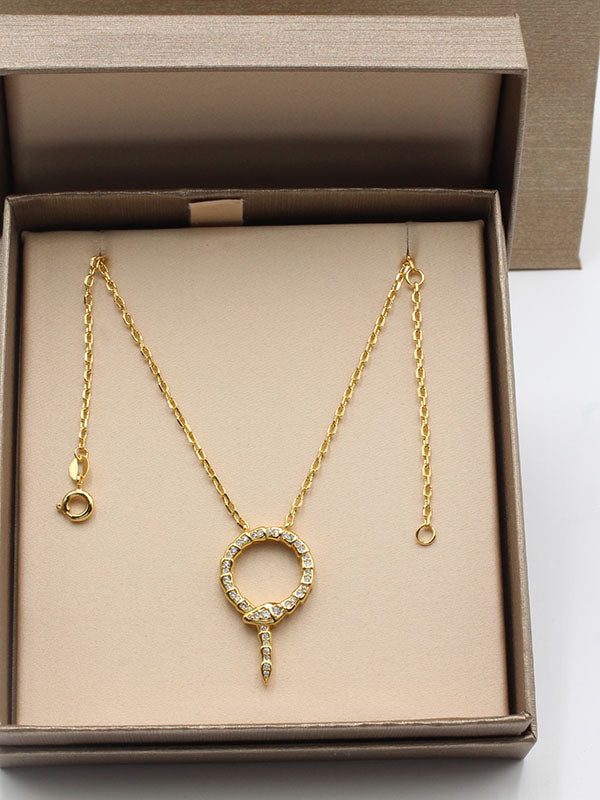 سلسال بولغاري سيركل سنيك زركون سلسال bvlgari