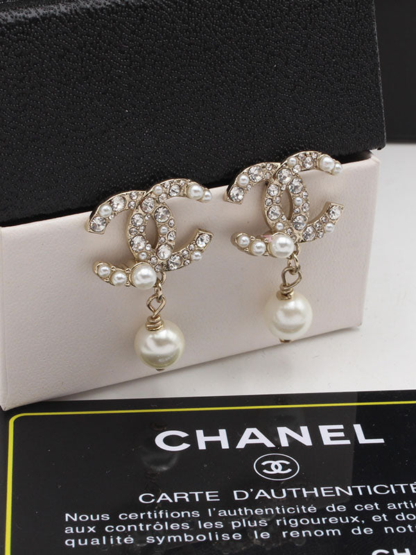 حلق شانيل انتيك 478 حلق chanel برونزي