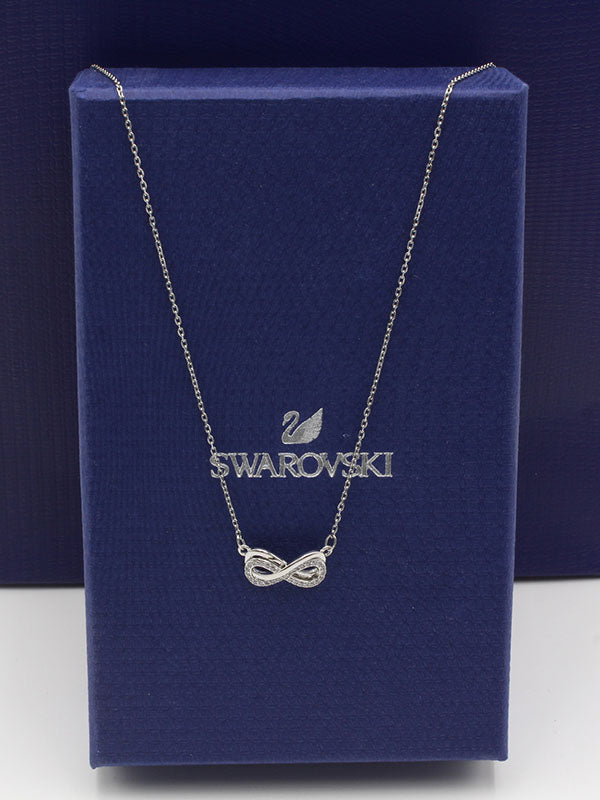 سلسال سواروفسكي انفينتي زركون سلسال Swarovski فضي