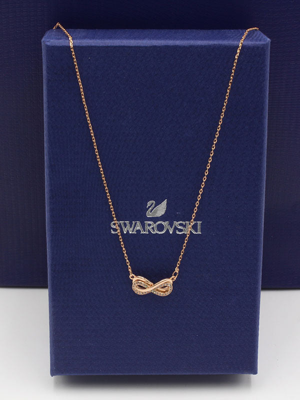 سلسال سواروفسكي انفينتي زركون سلسال Swarovski روز قولد
