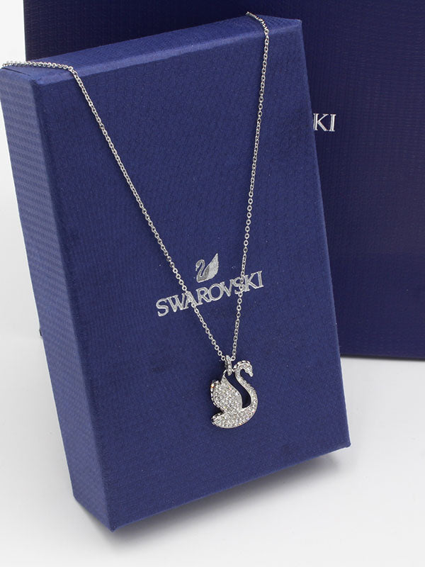 سلسال سواروفسكي سوان زركون كبير سلسال Swarovski